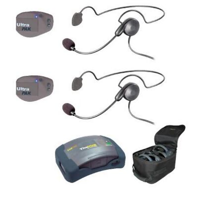 EARTEC UPCYB2 UltraPAK and HUB Headset System with 1-HUB, 2-UltraPAK and 2-Cyber