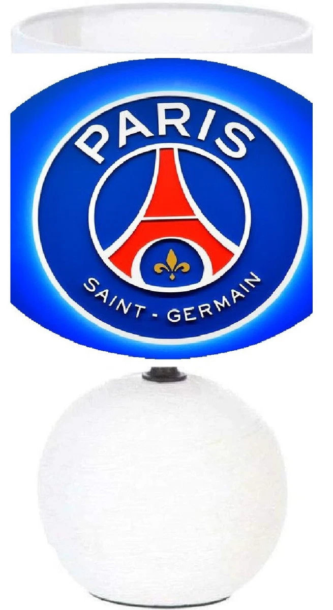 LAMPE DE CHEVET FOOT PSG ROUGE ET BLEU