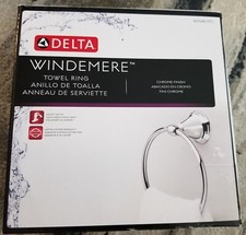 Delta Windemere Polished Chrome Wall Mount Towel Ring