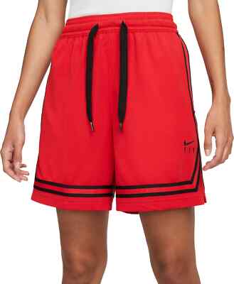 NWT Nike DH7325-657 Women's Fly Crossover Basketball Shorts Red Size Large