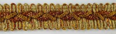 20 mm Metallic Gimp Geflecht Kupfer Gold Silber Polster KAUFEN 1 2 oder 4 Meter 081D