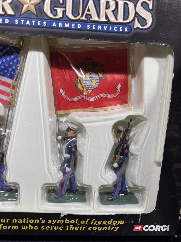 Lote de 2 Corgi Color Guard U.S Marine Corps Diecast escala 1/32 Foto 4 de 4
