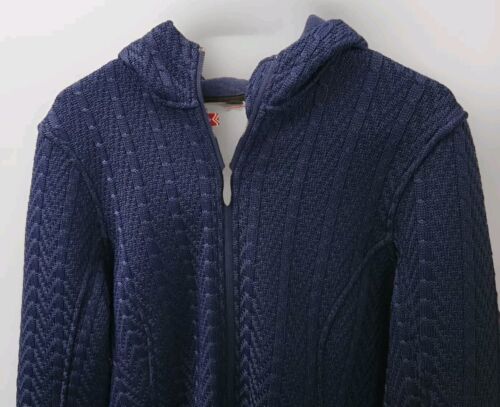 Chaqueta Suéter con Capucha SPYDER Zafiro Para Mujer Cable Mayor Cremallera Talla GRANDE - Imagen 3 de 9