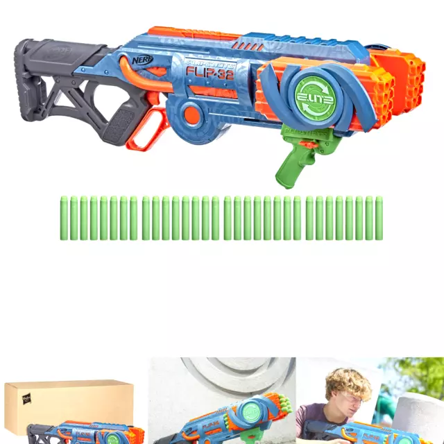  NERF Elite 2.0 Flipshots Flip-32 Blaster with 32 Dart