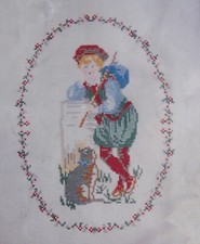 § kit points comptés PRINCESSE le berger  aïda 23 x 29 cm