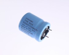 2x 200uF 200V Large Can Electrolytic Aluminum Capacitor 200VDC 85C 200mfd