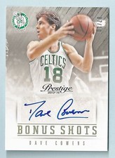 DAVE COWENS 2013/14 PRESTIGE BONUS SHOTS SIGNATURE AUTOGRAPH AUTO /10 CELTICS