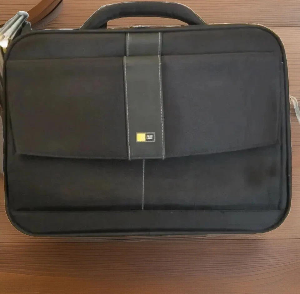 Black Neoprene Messenger Briefcase Device Document Travel Shoulder Bag - Image 2 of 4