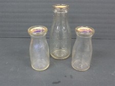 3 Dairy Bottles Milk Cream