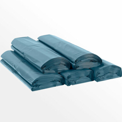 XUXRUS Sacchetti per la spazzatura, 15 l, neri, resistenti agli strappi, per bagno, WC e cucina, 120 pezzi