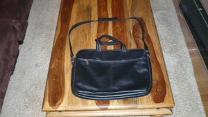 Enzo Rossi Leather Bag Tote Bag Umhangetasche Laptop Bag Leather Black Ebay