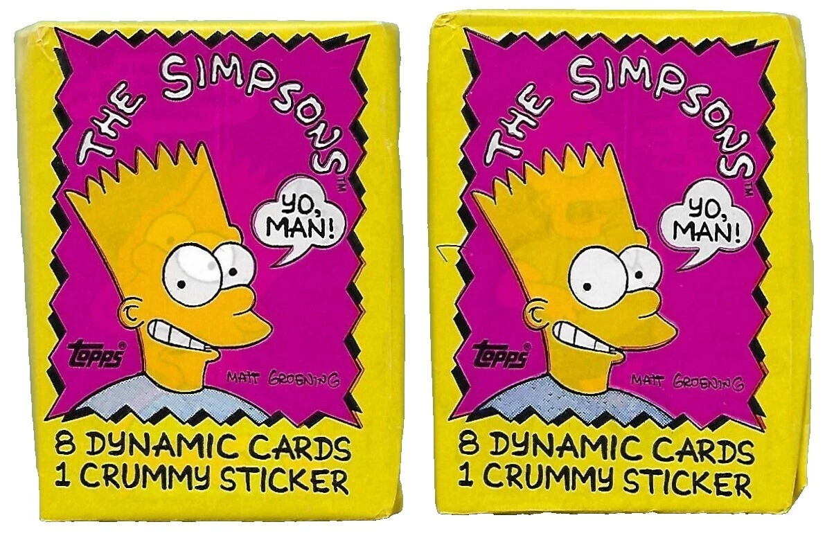La comedia de los Simpson Sellado paquetes de tarjetas de colección no Deportivas