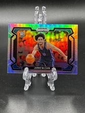 2024-25 Prizm Draft Picks Variation Prizms Silver #35 Jared McCain PRINT LINE 