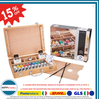 Set Von ÖLfarben Talens Van Gogh Ovp Basic Mit Holzkoffer