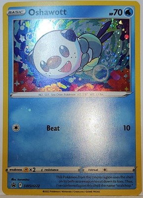Fart Swirl 🌀 Oshawott SWSH222 Cosmos Holo Heavily Bleed Error