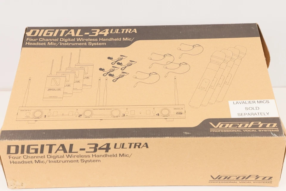 VocoPro DIGITAL-34-ULTRA Dual Wireless Microphone System – UHF 900 MHz - Image 2 of 4