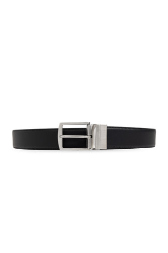GIORGIO ARMANI Black Brown Reversible Leather Belt New & Authentic