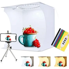 30cm Ring Light Photo Studio Light Box, Adjustable Portable Photography Shoot...
