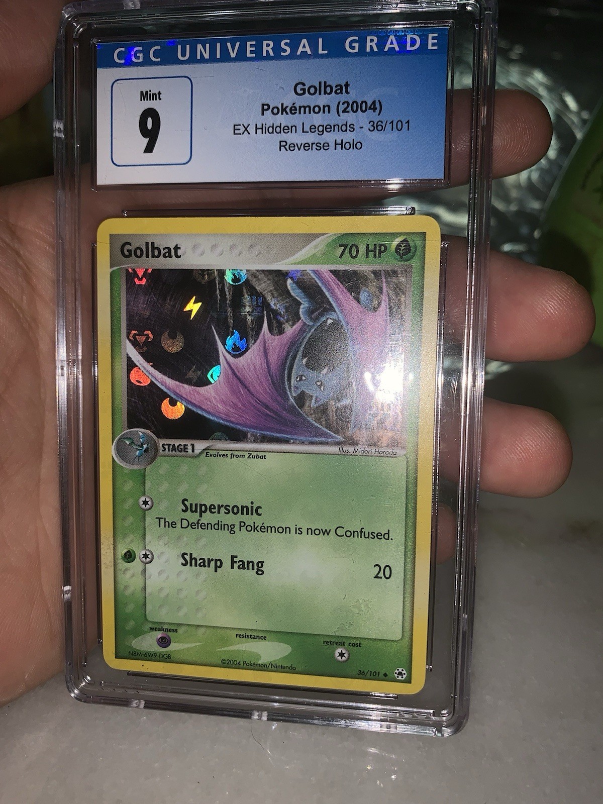 CGC. 9 Golbat 2004 EX Hidden Legends 36/101 Reverse Holo Pokemon Card