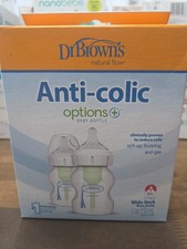 Dr. Brown's Natural Flow Options Plus Anti Colic Bottles Wide Neck 2 x 5oz/150mL