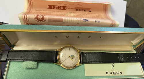 1958 Mens Rolex Tudor Prince 35mm Automatic Wristwatch w Box &...