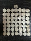50 Silver Roosevelt Dimes Years 1947-1964