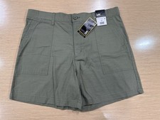 Image of NWT Lee Women Comfort Waistband Mercantile Green Utility Shorts High Rise Sz 18