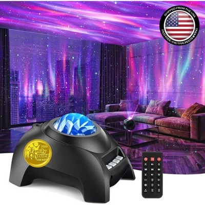 Northern Galaxy Light: 3-in-1 Star Projector & Bluetooth Speaker with 33 Effects