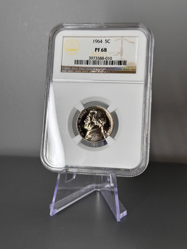 1964 Jefferson Nickel 5c Proof NGC PF68 Philadelphia Mint