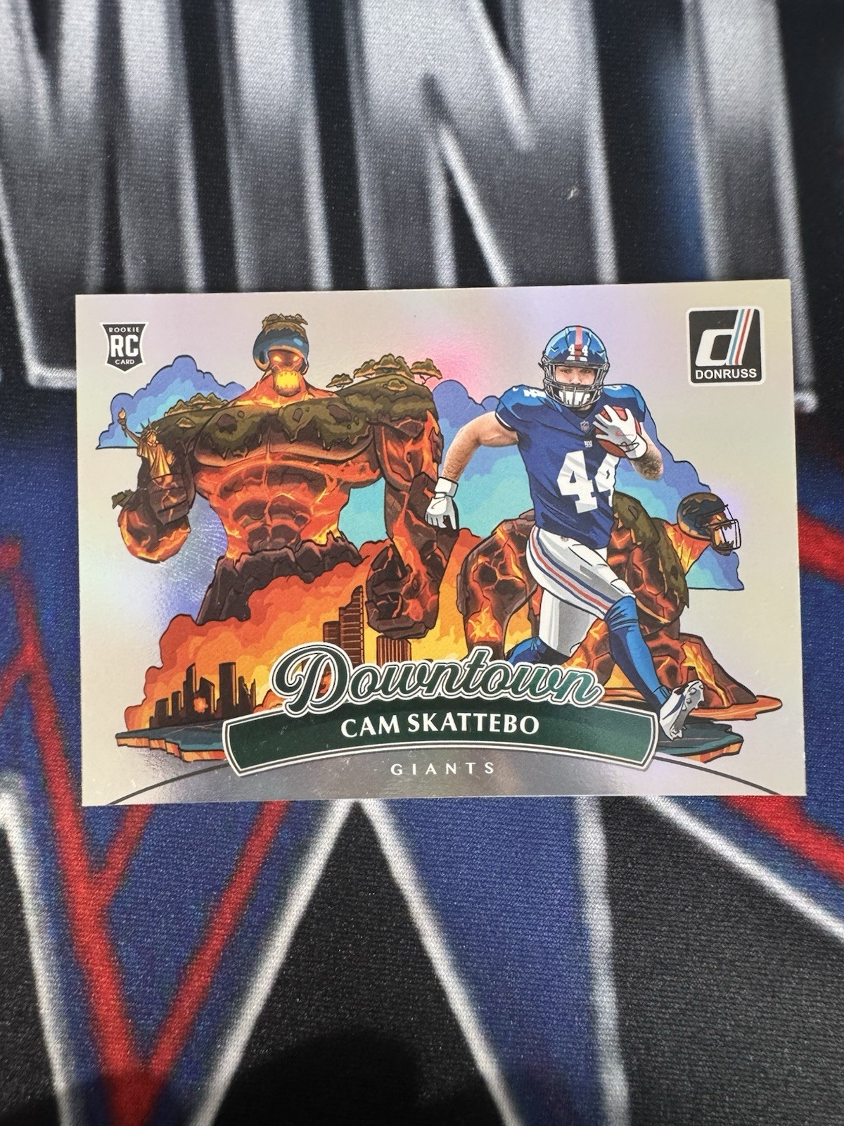 2025 Panini Donruss Cam Skattebo Downtown Football Rookie Card RC #19 Case Hit