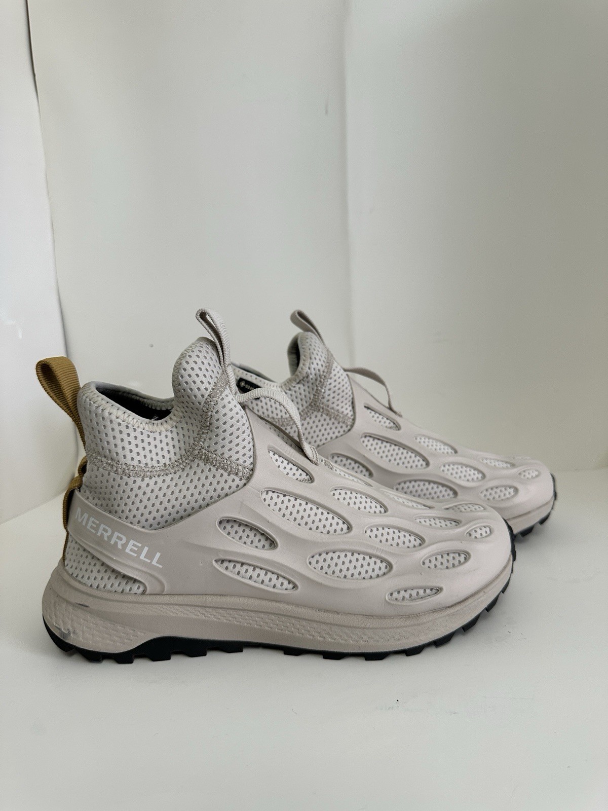 Sneakers Merrell da uomo taglia 9 Hydro Runner Mid GTX 1TRL in Moonbeam slip on