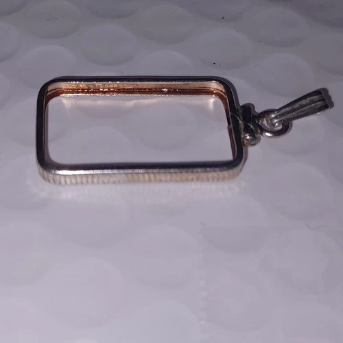 925 silver pendant bezel for 5 gram silver bullion bars