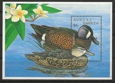 Barbuda - Einheimische G&auml;nsev&ouml;gel Block 284 postfrisch 1997 Mi. 1967
