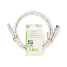 Digital TV Connection Kit RJ45 Cat6 to RJ45 CAT & Coax Male to Female 1.5m 