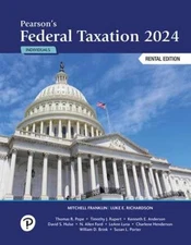 Pearson's Federal Taxation 2024: - Hardcover, by Mitchell Franklin - Very Good
