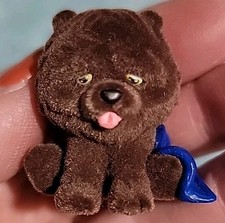 Puppy In My Pocket Boo Chow Chow Flocked Figure