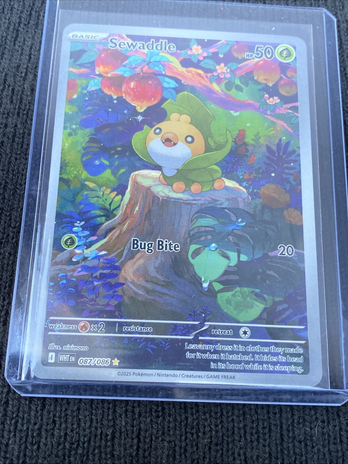 Sewaddle 087/086 Pokemon White Flare - Pokemon NM