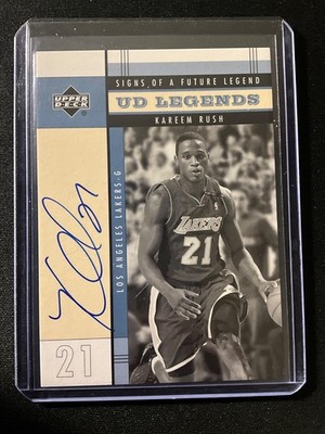 Kareem Rush 2003-04 Upper Deck #FL-KR UD Legends Future Auto Los Angeles Lakers