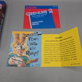 Gremlins 2 The New Batch (Nintendo NES) Oval Seal Complete With Manual CIB 