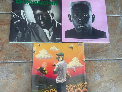 Tyler The Creator 3 x Vinyl LP Lot Chromakopia Scum Fck Flower Boy Igor Sealed