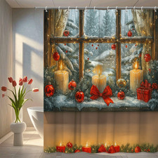 Winter Wonderland Shower Curtain - Cozy Holiday Decor