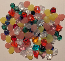 Lot Glass Stones Smooth Aquarium Vase Decor Pebbles Size - 120 piece 11.1 ounces