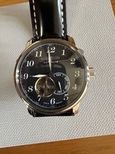 Zeppelin Automatic 7666-M2 Watch 40mm Open Heart Leather Strap From Japan