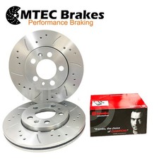 Mitsubishi Lancer Evo X 2.0 T- FQ330 08- Post. Dischi Freno Forati Scanalati &