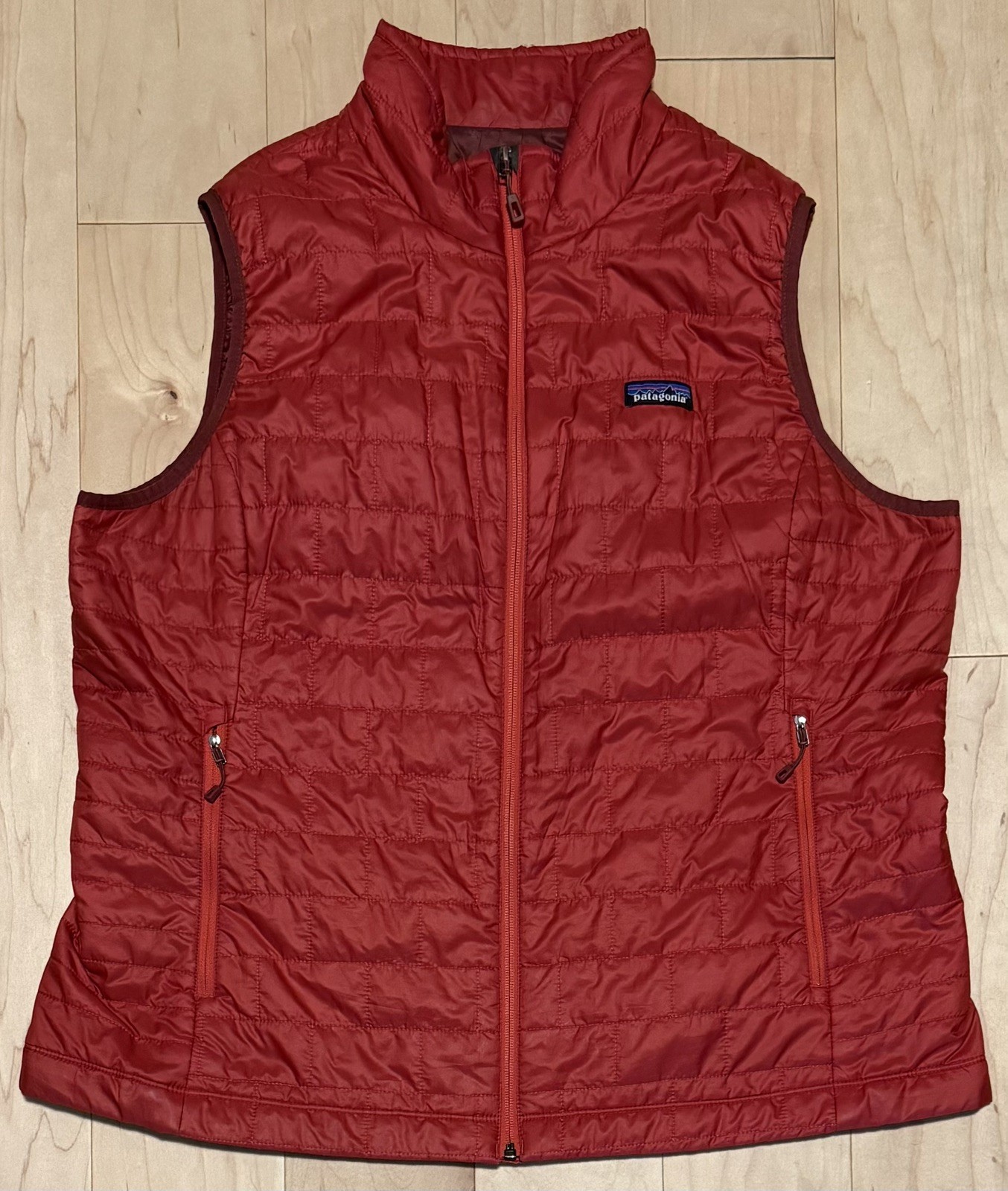 Patagonia Nano Puff Full Zip Vest Primaloft Insulated Packable Red Women’s 2XL