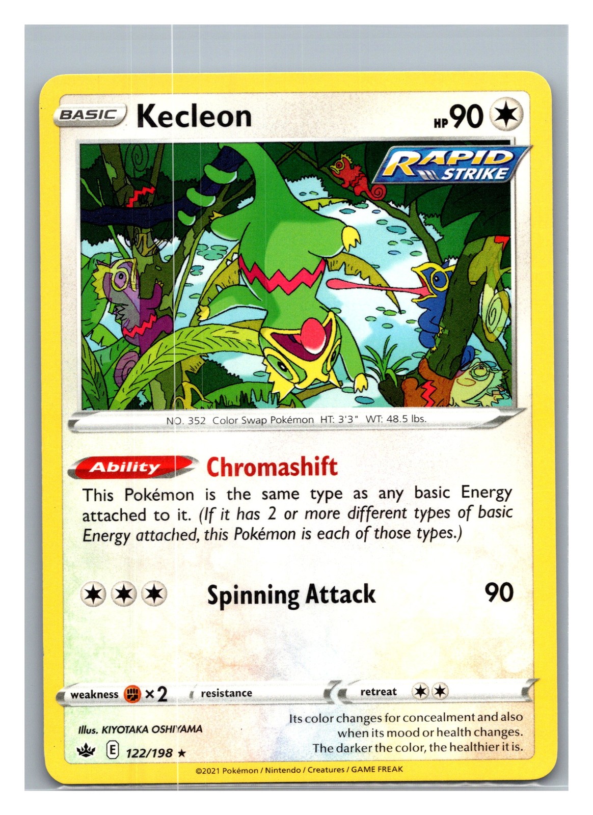 SWSH06: Chilling Reign #122/198 Kecleon - Rare Pokémon Card