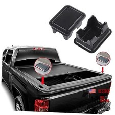 BJSIA 2 Pack Pickup Trucks BedRail Stake Pocket Covers, Stake Pocket Covers
