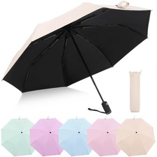 Travel Compact Automatic Umbrella with UV Protection, Cute Design, Portable f...