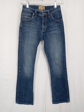 Wrangler 20X Vintage Boys Size 14 Reg Bootcut Blue Denim 42BWXLW Distressed