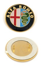 Alfa Romeo Spider Trunk Plastic Emblem 1983-93 75 Mm New